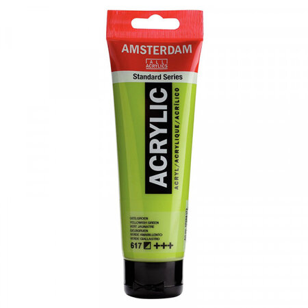Peinture acrylique en tube - vert jaunâtre - 120ml - amsterdam