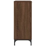 vidaXL Buffet Chêne marron 69 5 x 33 x 82 cm Bois d'ingénierie