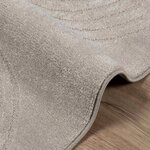 vidaXL Tapis de surface Carré HUARTE Beige 240 x 240 cm Polyester