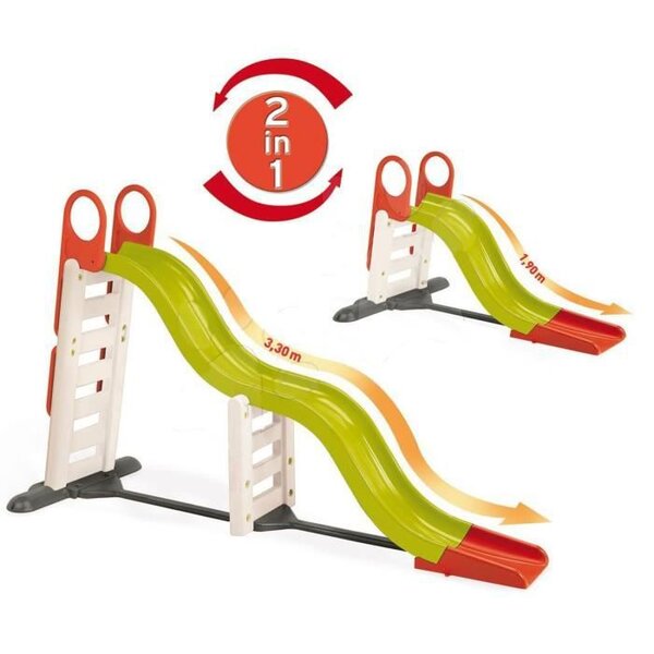 SMOBY Toboggan Super Megagliss 2en1 Glisse de 3m75