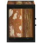 vidaXL Cabinet de Salle de Bain Marron Bois massif de récupération