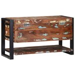 vidaXL Boîte de rangement Multicolore 80x35x45 cm Bois massif récupéré