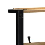 vidaXL Porte-vêtements 80x40x190 cm bois de manguier massif brut