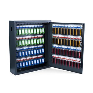 Armoire à clé de luxe en acier - capacité 150 clés - Gris anthracite