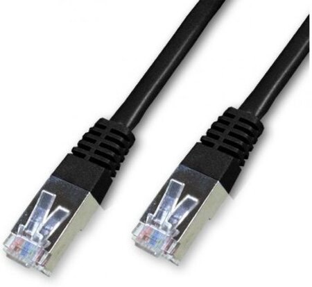 Câble/Cordon réseau RJ45 Catégorie 6 FTP (F/UTP) Droit 2m (Noir)