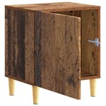 vidaXL Table de chevet Bois ancien 43 x 34 5 x 50 cm Bois d'ingénierie