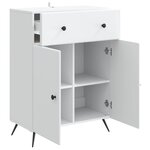 vidaXL Buffet Blanc 66 x 34 5 x 90 cm Bois d'ingénierie