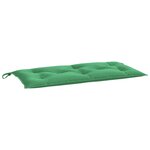 vidaXL Coussins de banc de jardin 2 Pièces vert 100x50x7 cm tissu Oxford