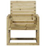 vidaXL Chaise de jardin 57 5x63x76 cm bois de pin imprégné