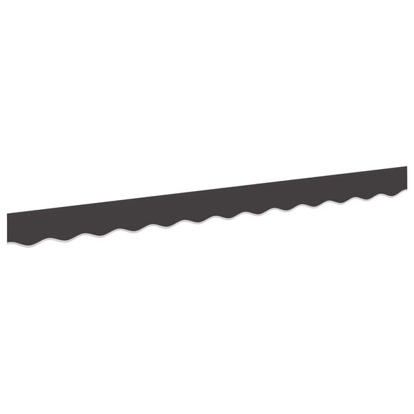 vidaXL Lambrequin de rechange pour 2 5 m Anthracite Polyester