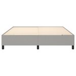 vidaXL Cadre de lit Gris clair 160x200 cm Tissu