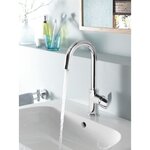 GROHE Mitigeur lavabo Eurosmart 23537002 - Bec haut pivotant 360°- Limiteur de température - Economie d'eau - Chrome - Taille L