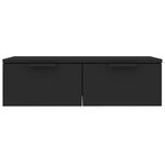 vidaXL Armoire murale noir 68x30x20 cm bois d'ingénierie