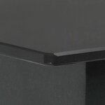 vidaXL Ensemble à manger de jardin 5 Pièces PVC résine tressée noir