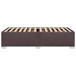 vidaXL Cadre de lit sans matelas marron foncé 100x200 cm tissu