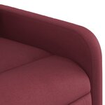 vidaXL Fauteuil de massage inclinable électrique Rouge bordeaux Tissu