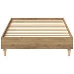 vidaXL Cadre de lit sans matelas chêne artisanal 90x200 cm