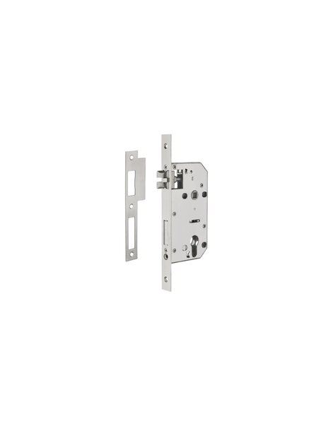 INTELOCK - Serrure encast. Intelock trou cylindre pour poignées connectées inox axe50mm entr'axes70mm carré8 - INTELOCK