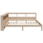 vidaXL Lit bibliothèque sans matelas 140x200 cm bois massif de pin
