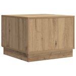 vidaXL Table basse Chêne artisanal 49 x 50 x 37 cm Bois d'ingénierie