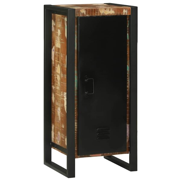 vidaXL Armoire de salle de bain avec porte Marron Bois Recyclé Solide