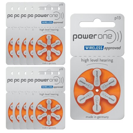 Powerone 13 : piles auditives sans mercure  10 plaquettes