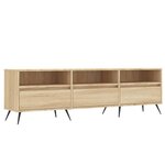 vidaXL Meuble TV chêne sonoma 150x30x44 5 cm bois d'ingénierie