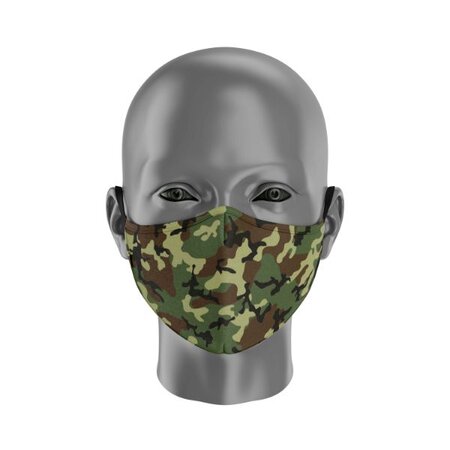 Masque Distinction Militaire Vert - Masque tissu lavable 50 fois