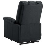 Vidaxl fauteuil inclinable gris foncé tissu