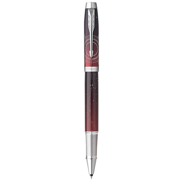 PARKER IM Premium Portal  Stylo roller  Dégradé de rouge  recharge noire pointe fine  Coffret cadeau
