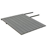 vidaXL Panneaux de terrasse et accessoires WPC Marron/gris 16 m² 2 2 m