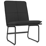 vidaXL Chaise longue Noir 54x75x76 cm Similicuir