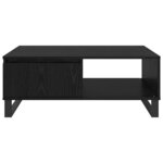 vidaXL Table basse Chêne noir 90 x 60 x 35 cm Bois d'ingénierie