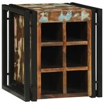 vidaXL Étagère à vin 34.5 x 35 x 39 cm Bois massif de récupération