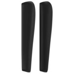 vidaXL Tête de lit avec oreilles Noir 203x23x118/128 cm Similicuir