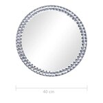 vidaXL Miroir mural 40 cm Verre trempé