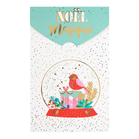 Carte de vœux surprise boule de neige - draeger paris