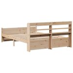 vidaXL Cadre de lit avec tête de lit sans matelas 120x200 cm