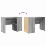 vidaXL Bureau Gris Sonoma 102 x 50 x 75 cm Bois d'ingénierie