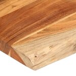 vidaXL Dessus de table 90x80x3 8 cm rectangulaire bois massif d'acacia