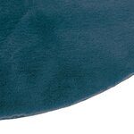 Tapis effet fourrure extra doux d80 bleu canard
