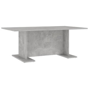 vidaXL Table basse gris béton 103 5x60x40 cm bois d'ingénierie