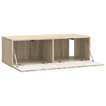 vidaXL Meuble TV mural 98 x 41 x 30 cm Chêne Sonoma Bois d'ingénierie