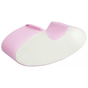Coussin rocker blanc rose (pastel)
