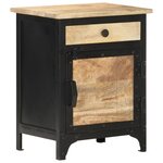 vidaXL Table de chevet 40x30x50 cm Bois de manguier massif