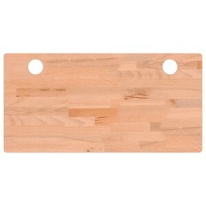 vidaXL Dessus de bureau 80x40x2 5 cm bois massif de hêtre