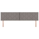Tête de lit en conception blocs diamant taupe 180 cm en tissu