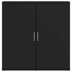 vidaXL Buffet noir 79x38x80 cm bois d'ingénierie