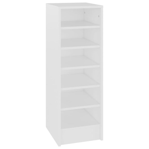 vidaXL Armoire à chaussures Blanc 31 5x35x90 cm Bois d'ingénierie