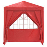 vidaXL Tente de fête Rouge 200 x 200 x 240 cm PE et acier